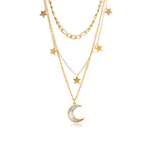 Celestial Dreams Layered Necklace Set